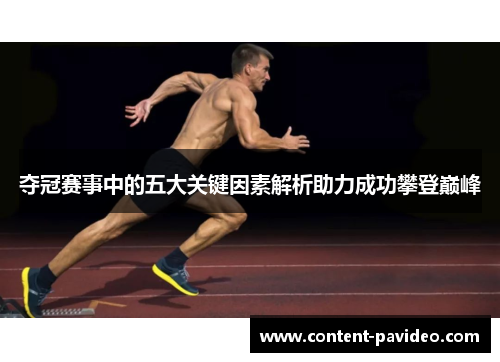 夺冠赛事中的五大关键因素解析助力成功攀登巅峰