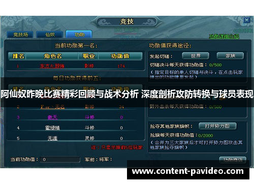 阿仙奴昨晚比赛精彩回顾与战术分析 深度剖析攻防转换与球员表现